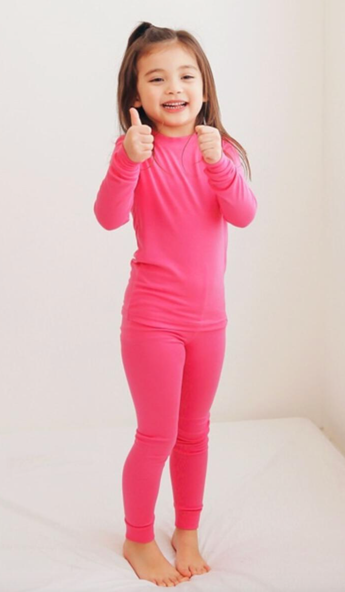 Modal Hot Pink Long Sleeve Pjs