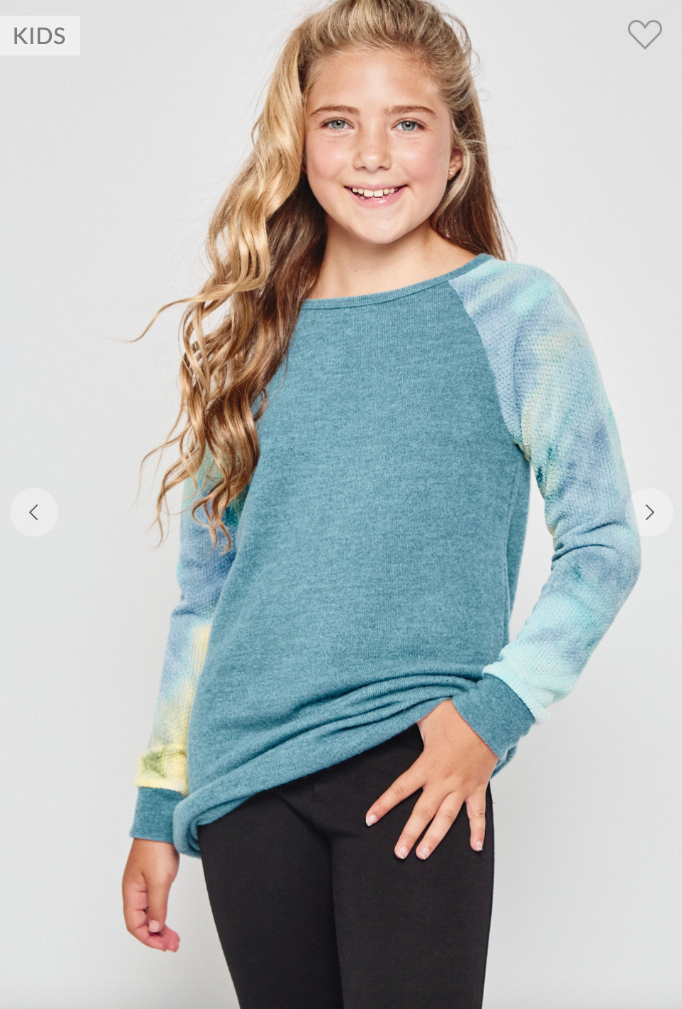 Tie Dye Raglan Sleeve Sweater Top