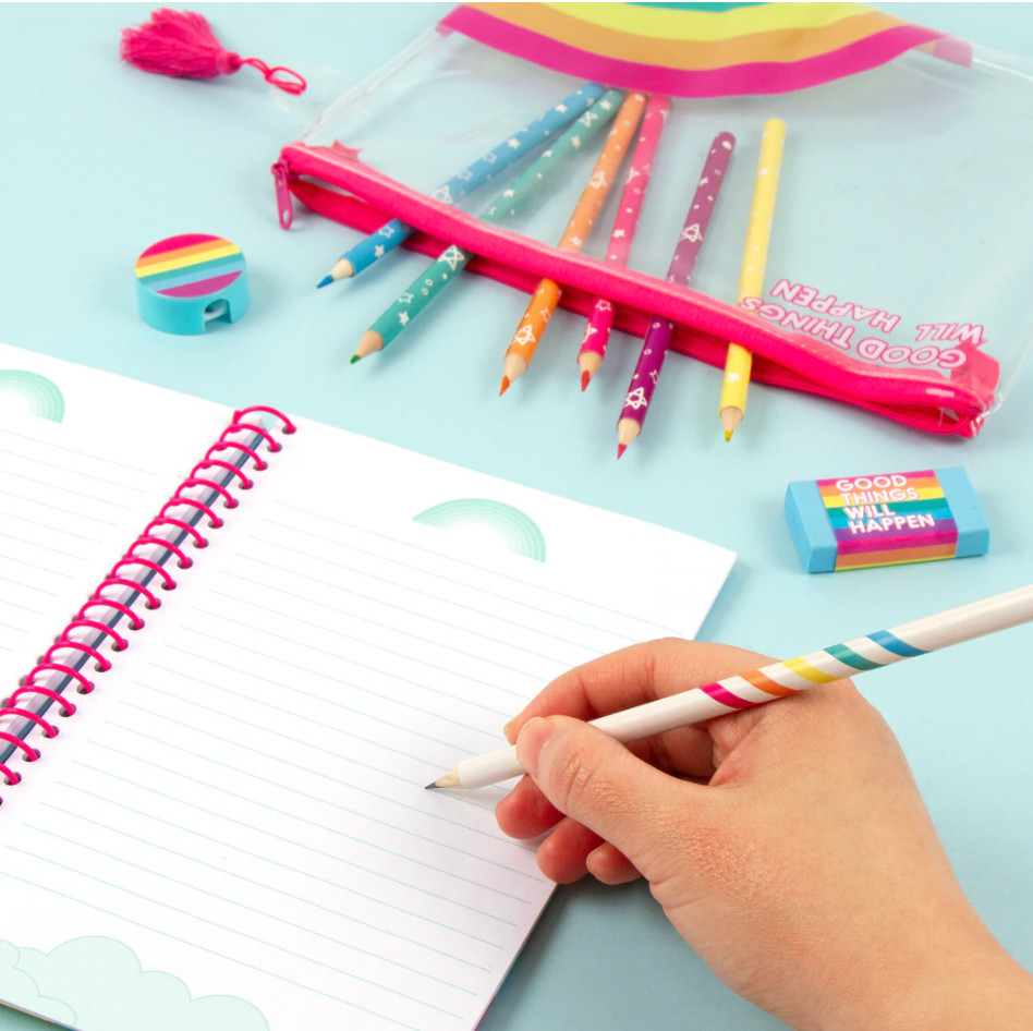 Rainbow Bright Stationery Set