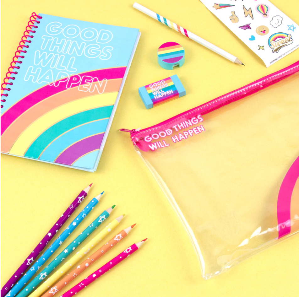 Rainbow Bright Stationery Set