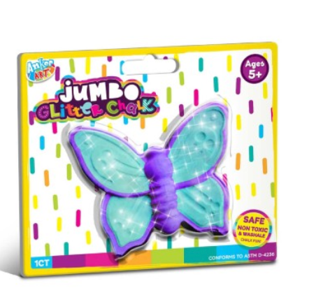 Jumbo Shape Glitter Chalk