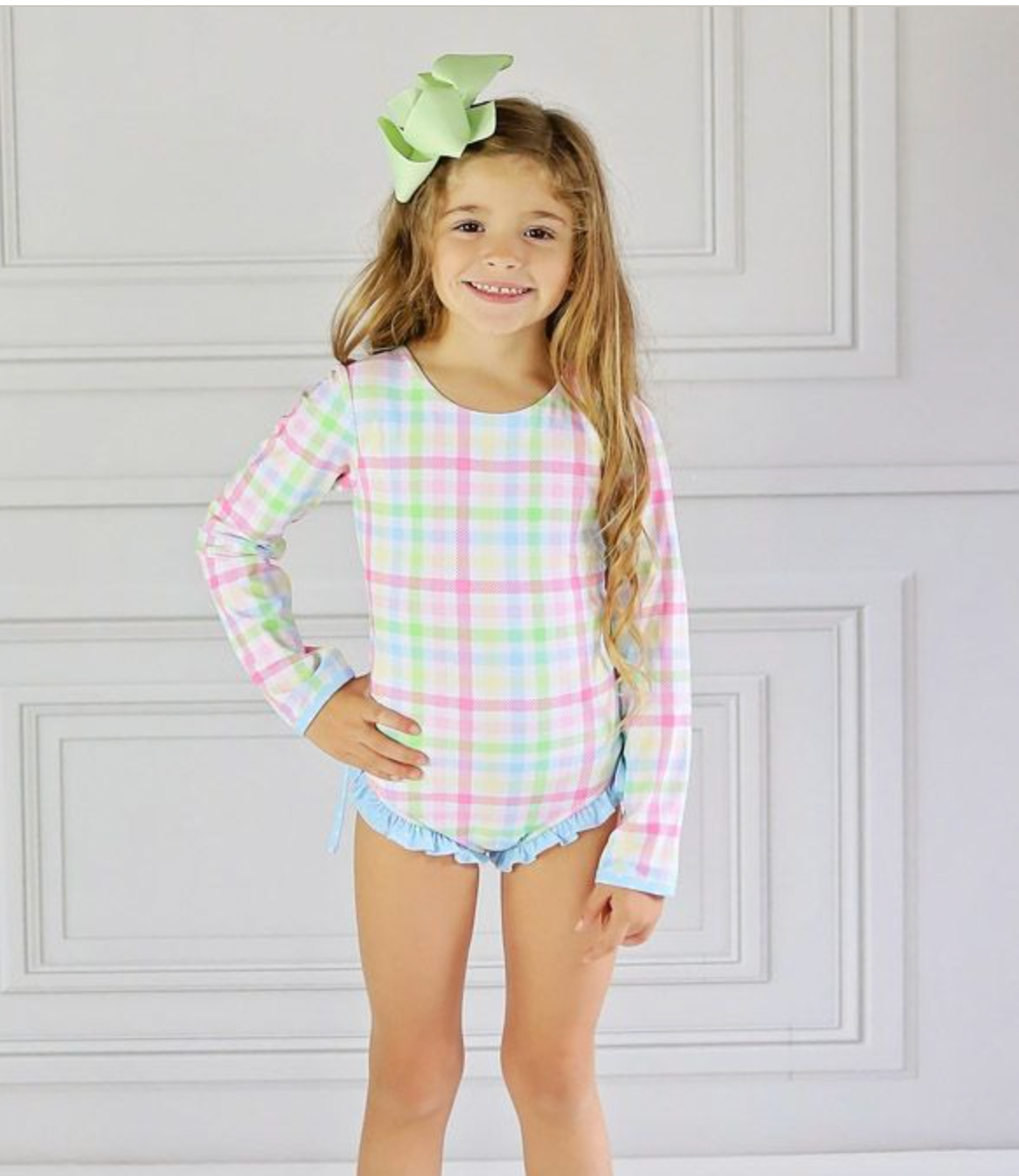 Pastel Patchwork Rashguard Swimmy