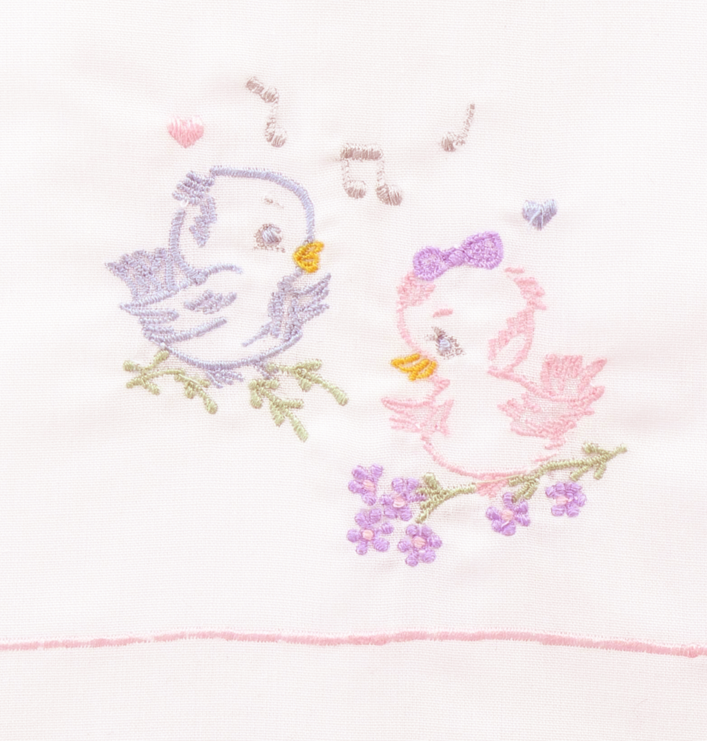 Lovebirds Receiving Blanket