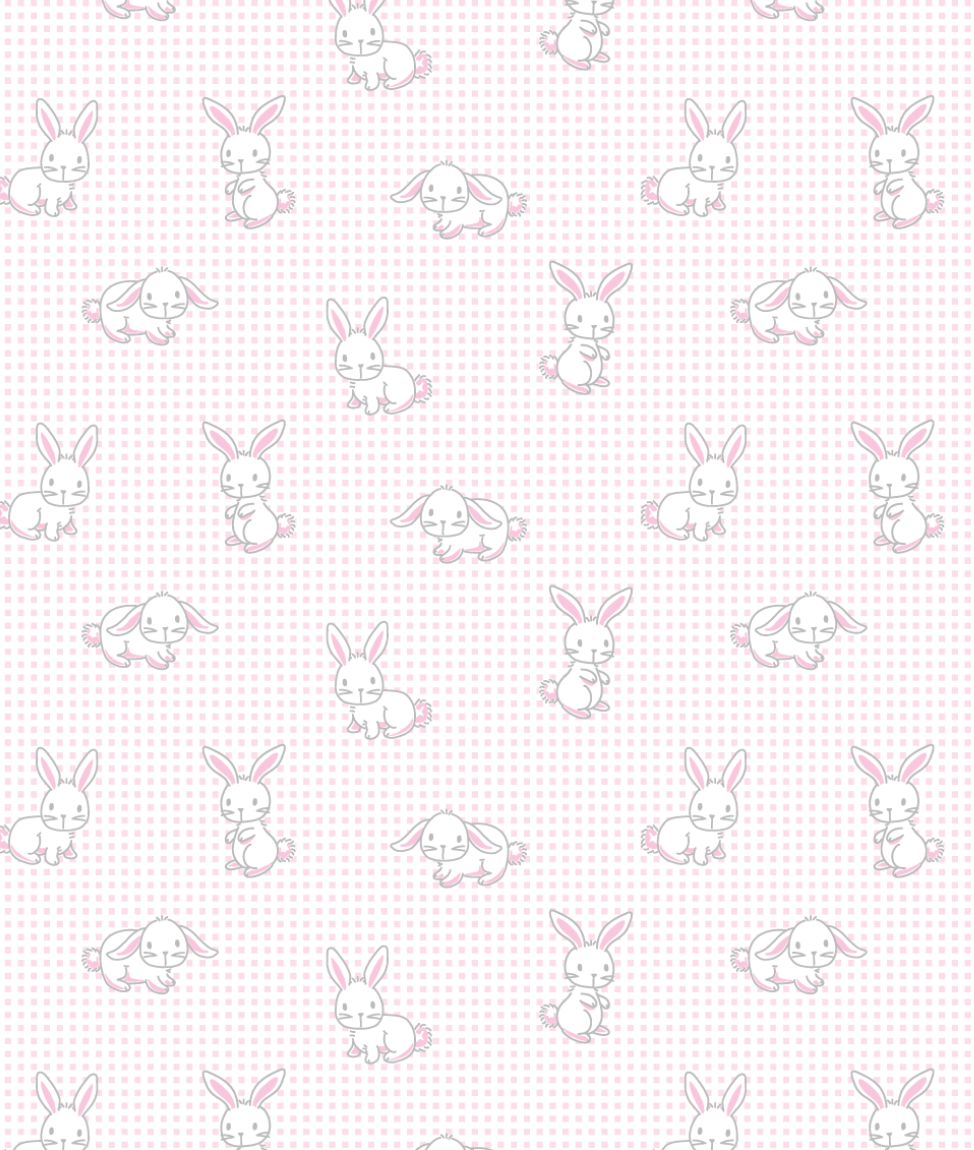Gingham Bunnies Pink Short Playsuit