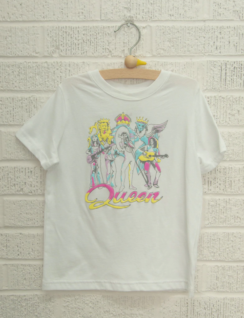 Queen On Stage Puff White Tee