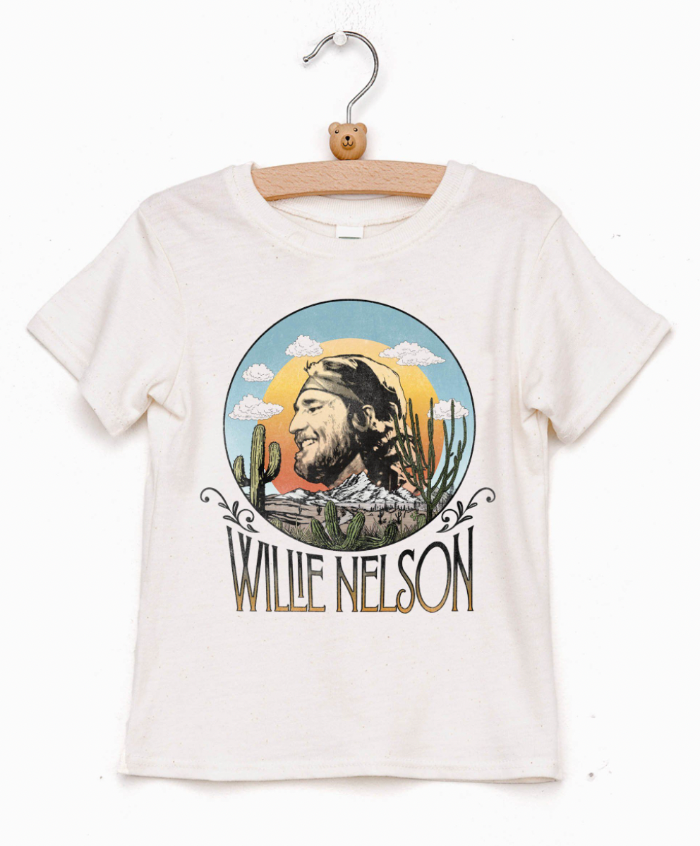 Children's Willie Nelson In the Sky Oatmeal Tee