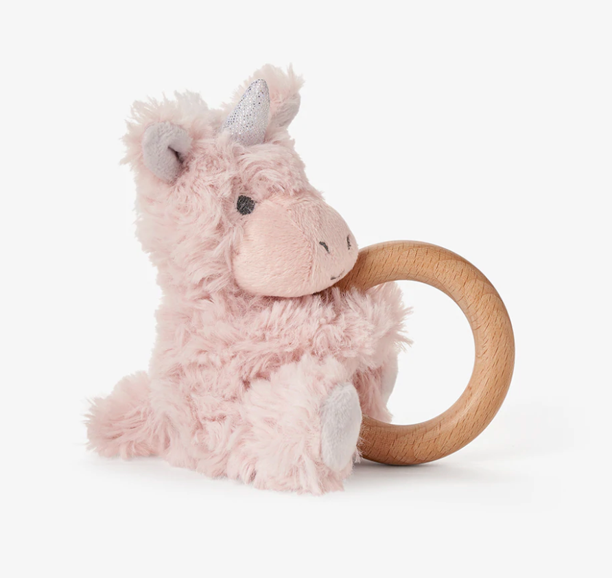 Ring Rattle Swirl Plush Unicorn