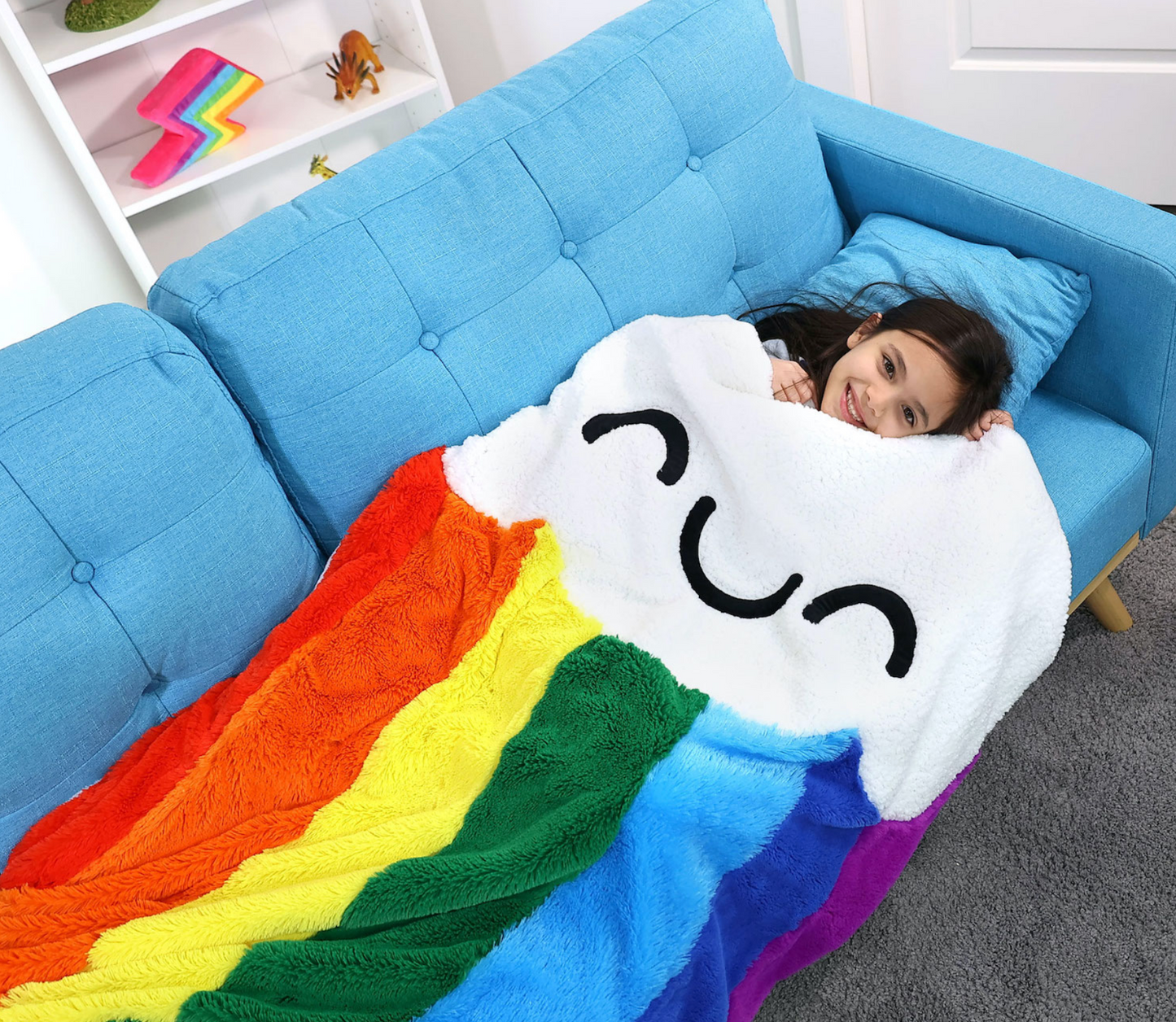 Plush Blanket Rainbow
