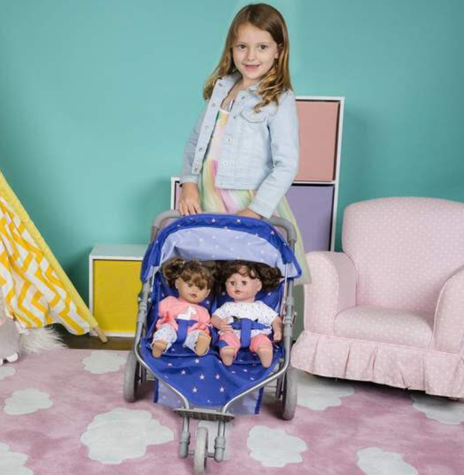 Starry Night Twin Jogger Stroller