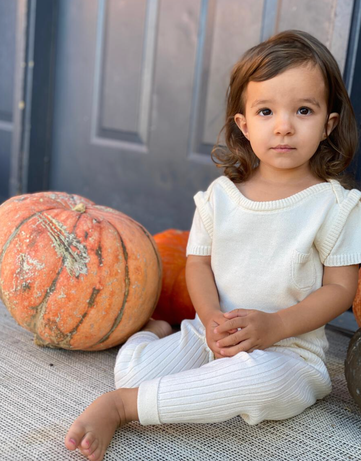 Ivory Knit Kew Leggings