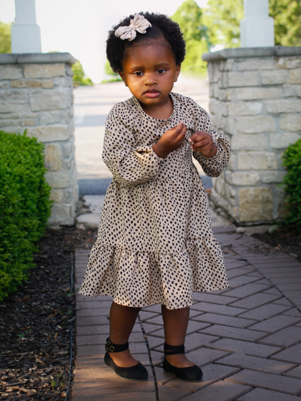 Hailey Cheetah Ruffle Dress