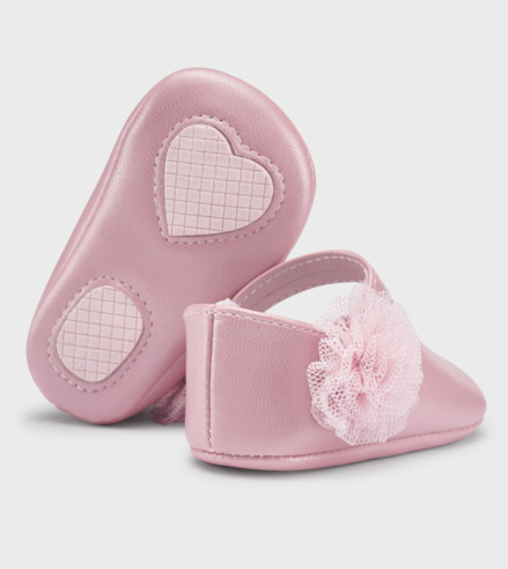 Pink Mary Jane Shoes w/Flower