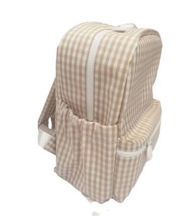 Mini Backer Khaki Gingham