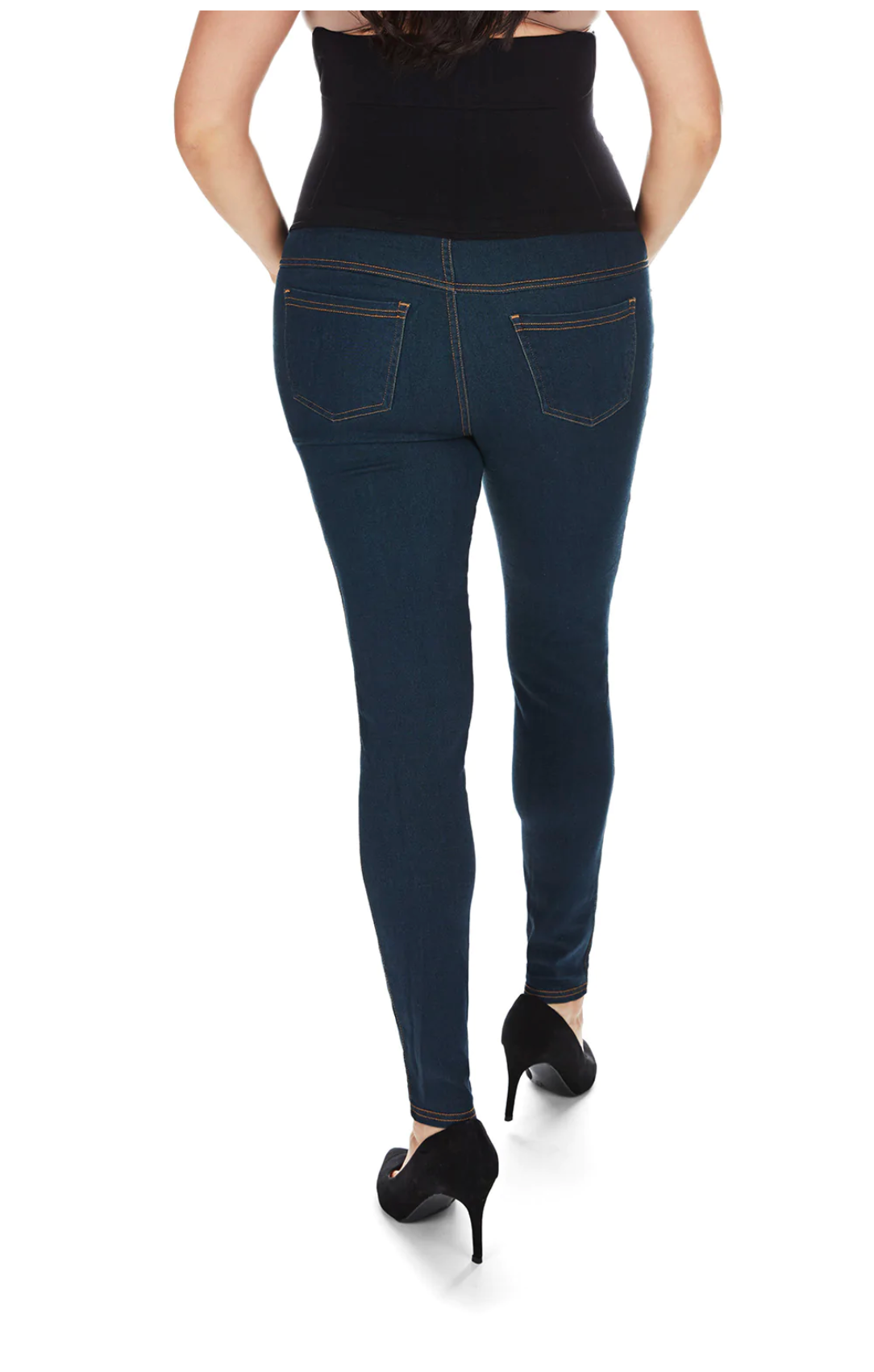 Denim Bamboo Blend Maternity Leggings