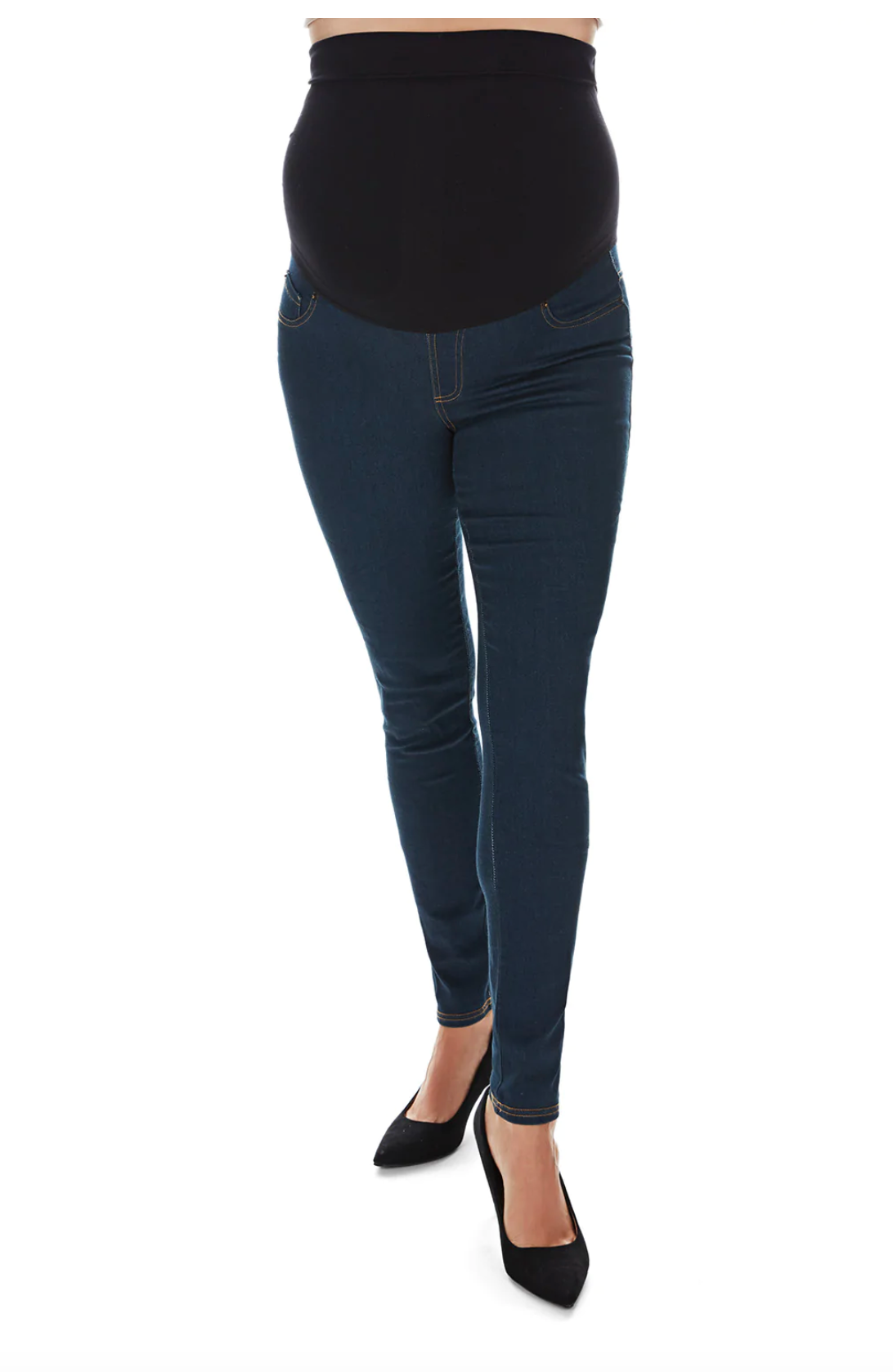 Denim Bamboo Blend Maternity Leggings