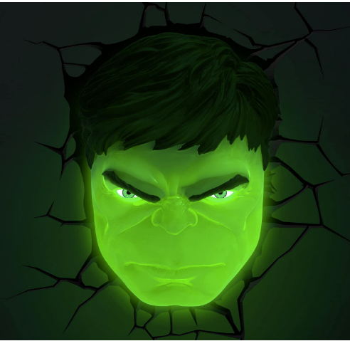 Avengers Hulk Face 3D Deco Light