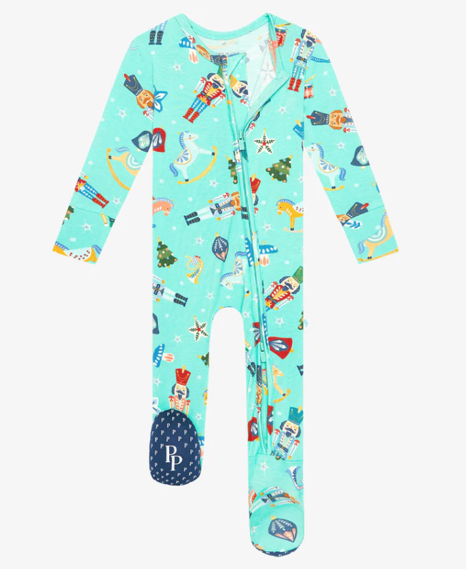 Posh Peanut Fritz Footie Zippered One Piece