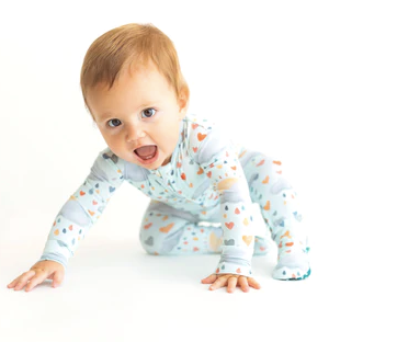 Posh Peanut Briella Footie Zippered One Piece