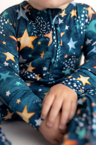 Posh Peanut Rogan Footie Zippered One Piece