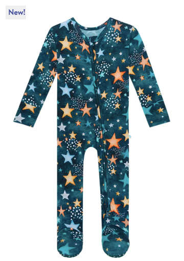 Posh Peanut Rogan Footie Zippered One Piece