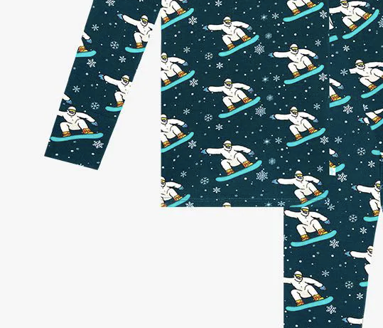 Posh Peanut Yeti Long Sleeve Basic Pajamas