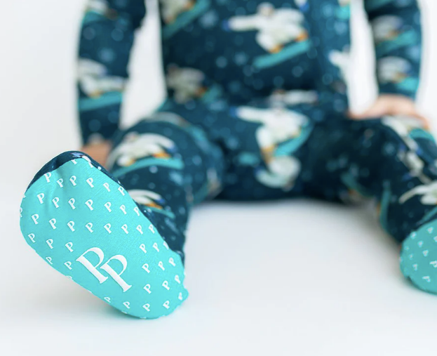 Posh Peanut Yeti Footie Zippered One Piece