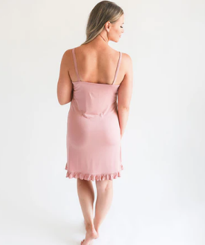 Posh Peanut Dusty Rose Women's Sleeveless Slip Dress