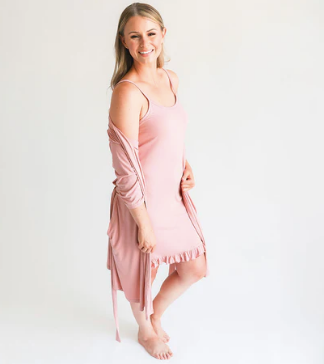 Posh Peanut Dusty Rose Women's Sleeveless Slip Dress