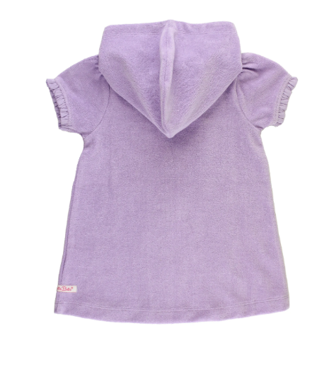 Lavender Terry Full Zip Cover Up