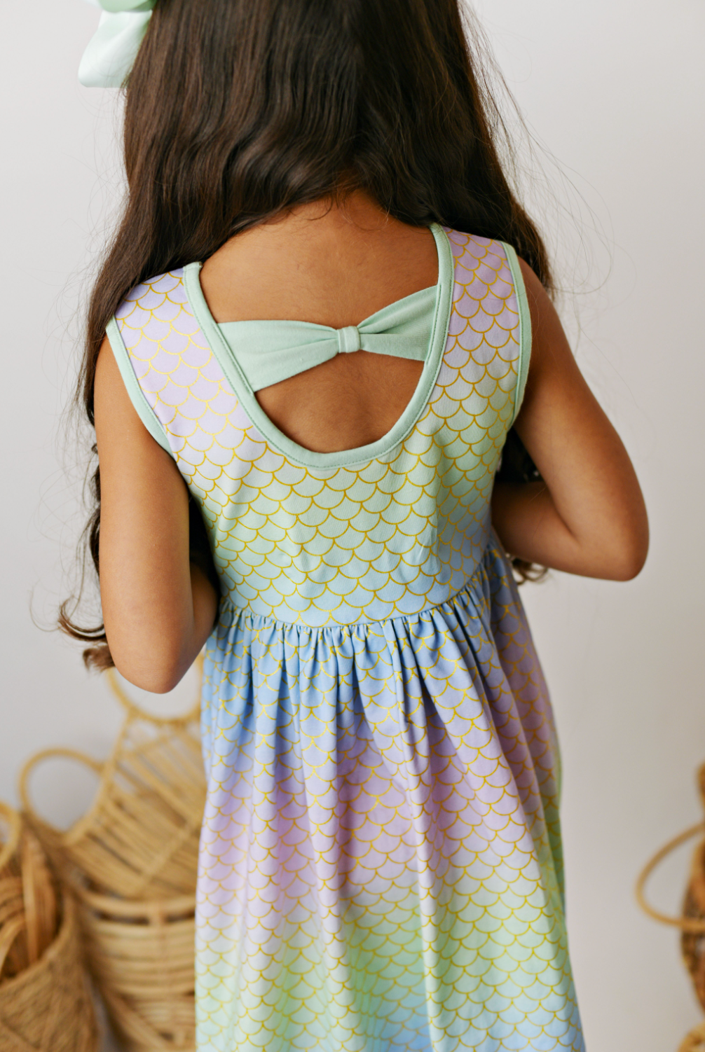 SB Mermaid Peony Bow Dress