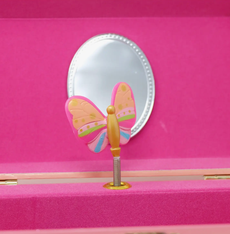 Rainbow Butterfly Medium Musical Jewelry Box
