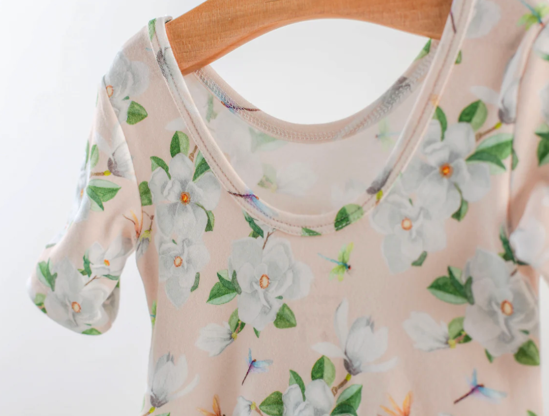 Pink Magnolia Cotton Twirl Dress