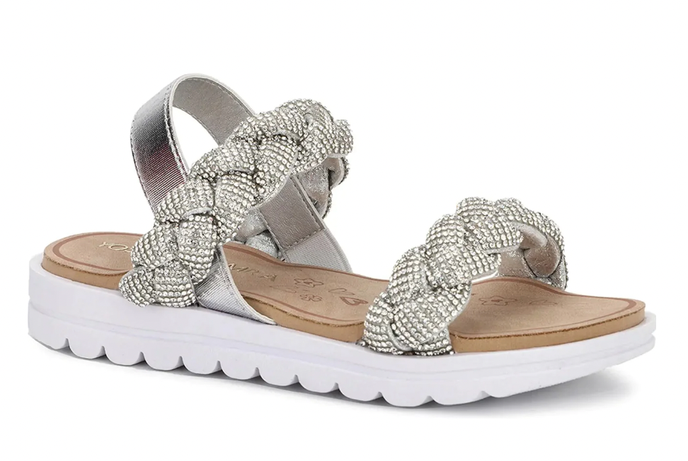 Miss Bradie Glam Sandal-Silver