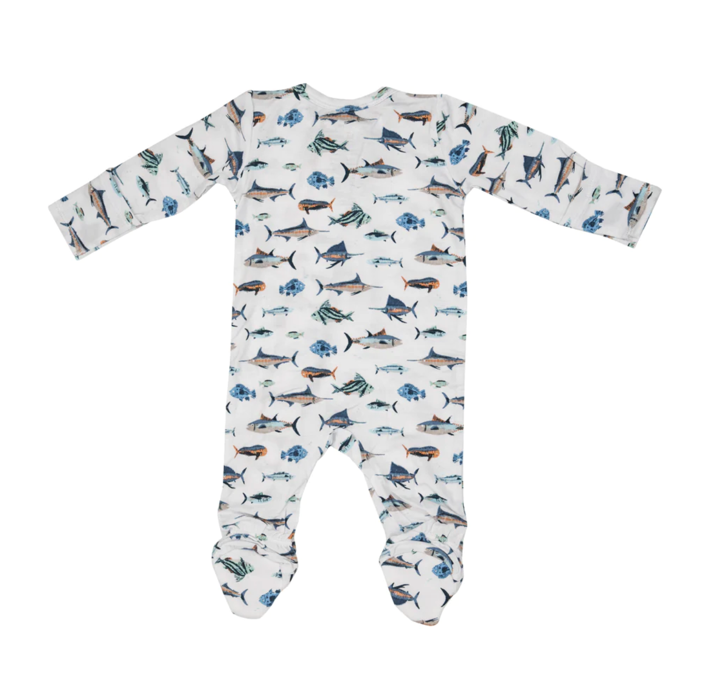 Tropical Ocean Fish 2-Way Zipper Footie