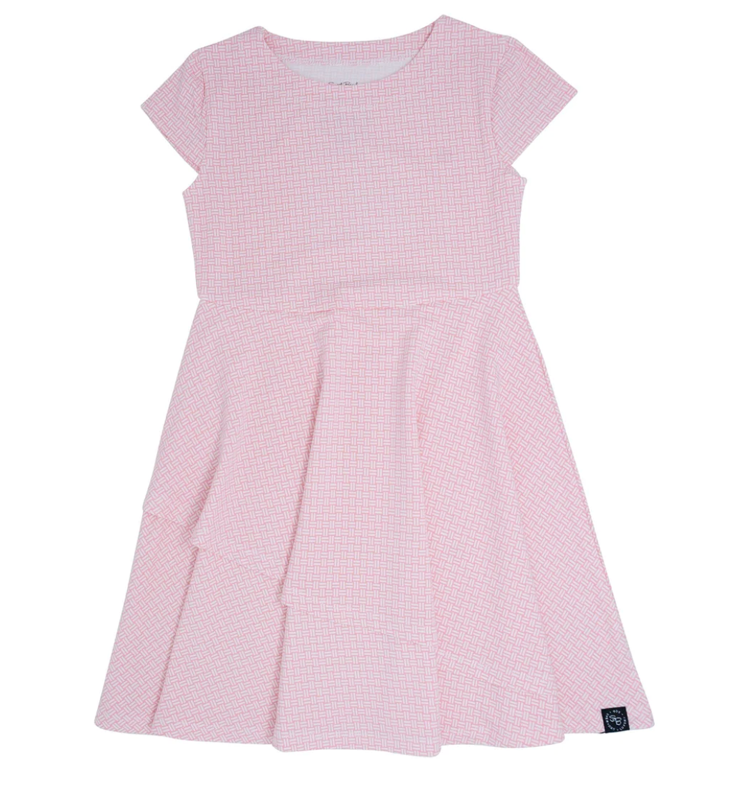 Emma's Tulip Dress Pink Basketweave
