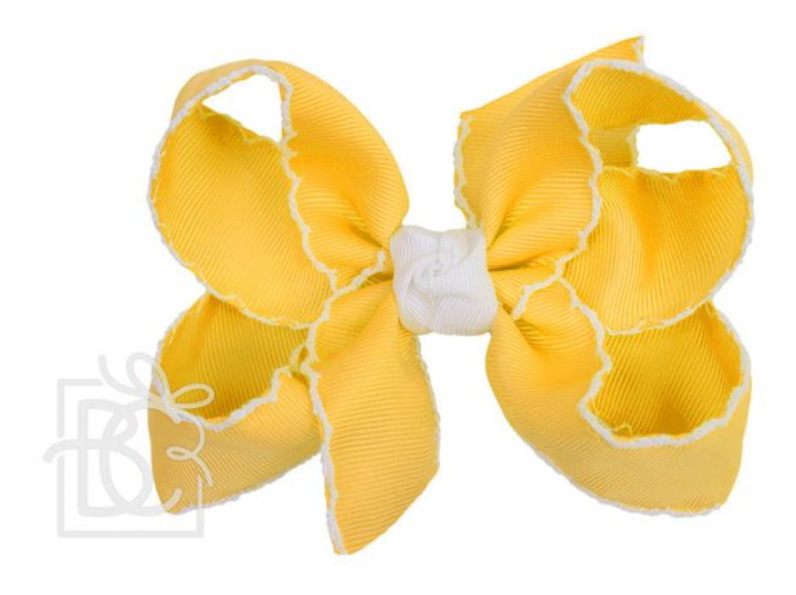 4.5'' Crochet Edge Bow