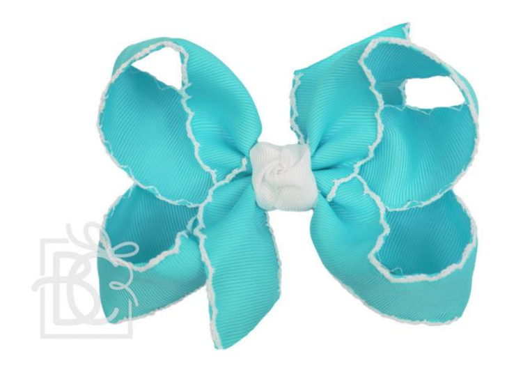 4.5'' Crochet Edge Bow