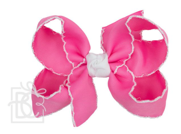 4.5'' Crochet Edge Bow