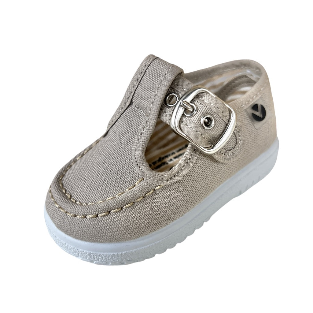 Beige T-Strap Shoe