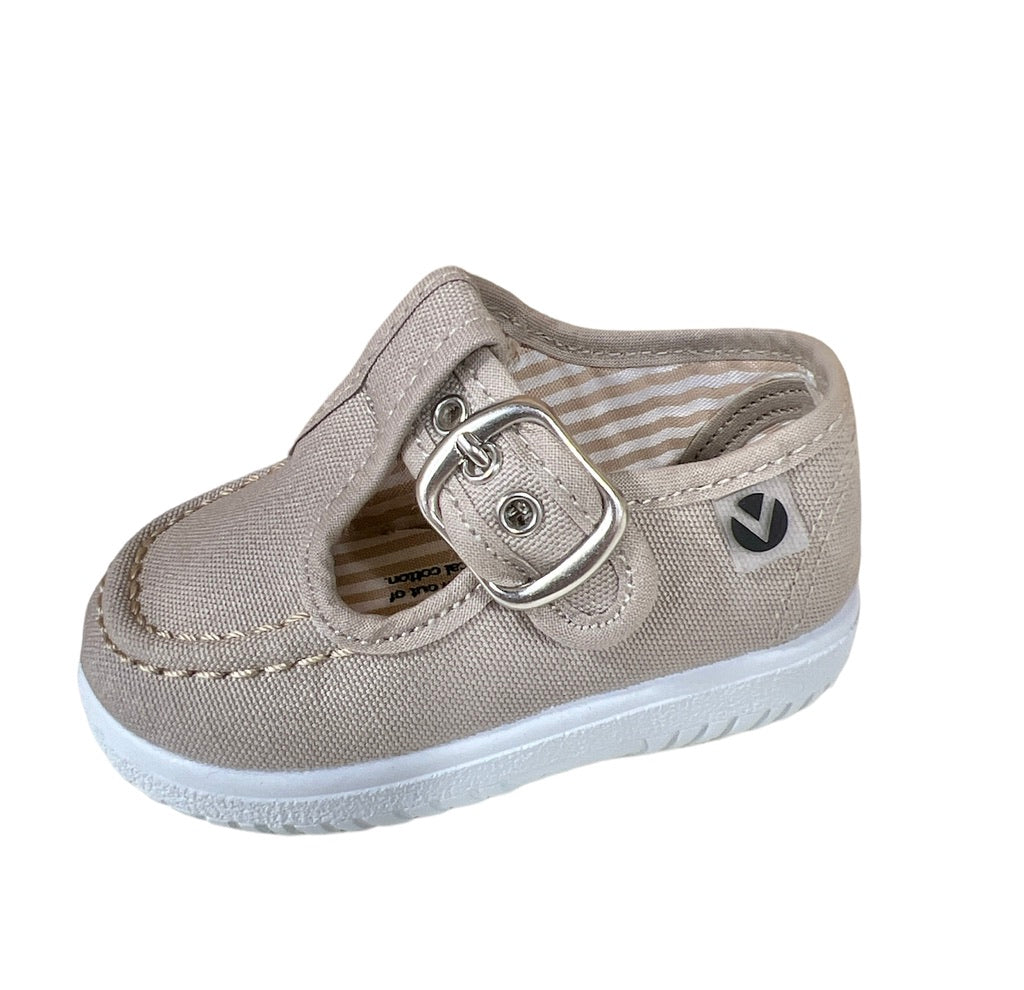 Beige T-Strap Shoe
