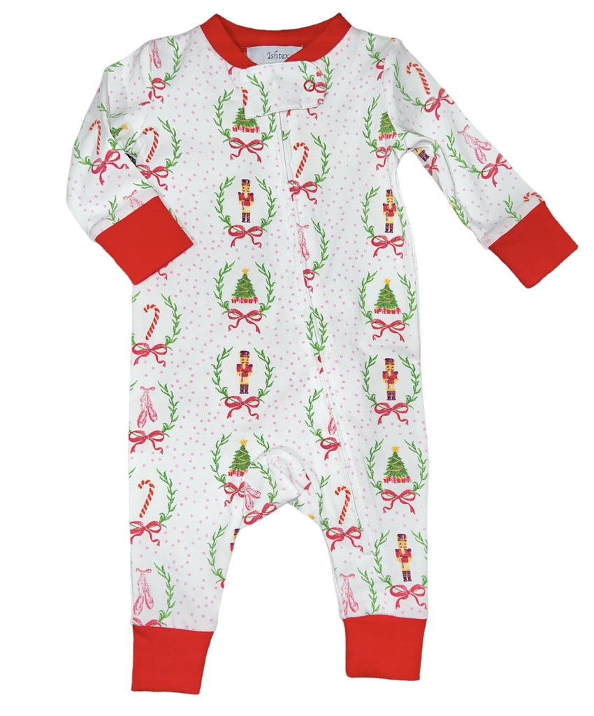 Girl Nutcracker Romper w/Bum Pocket