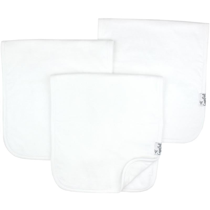 Copper Pearl Premium Burp Cloths - White