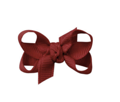 1.5'' Infant Bow Cranberry