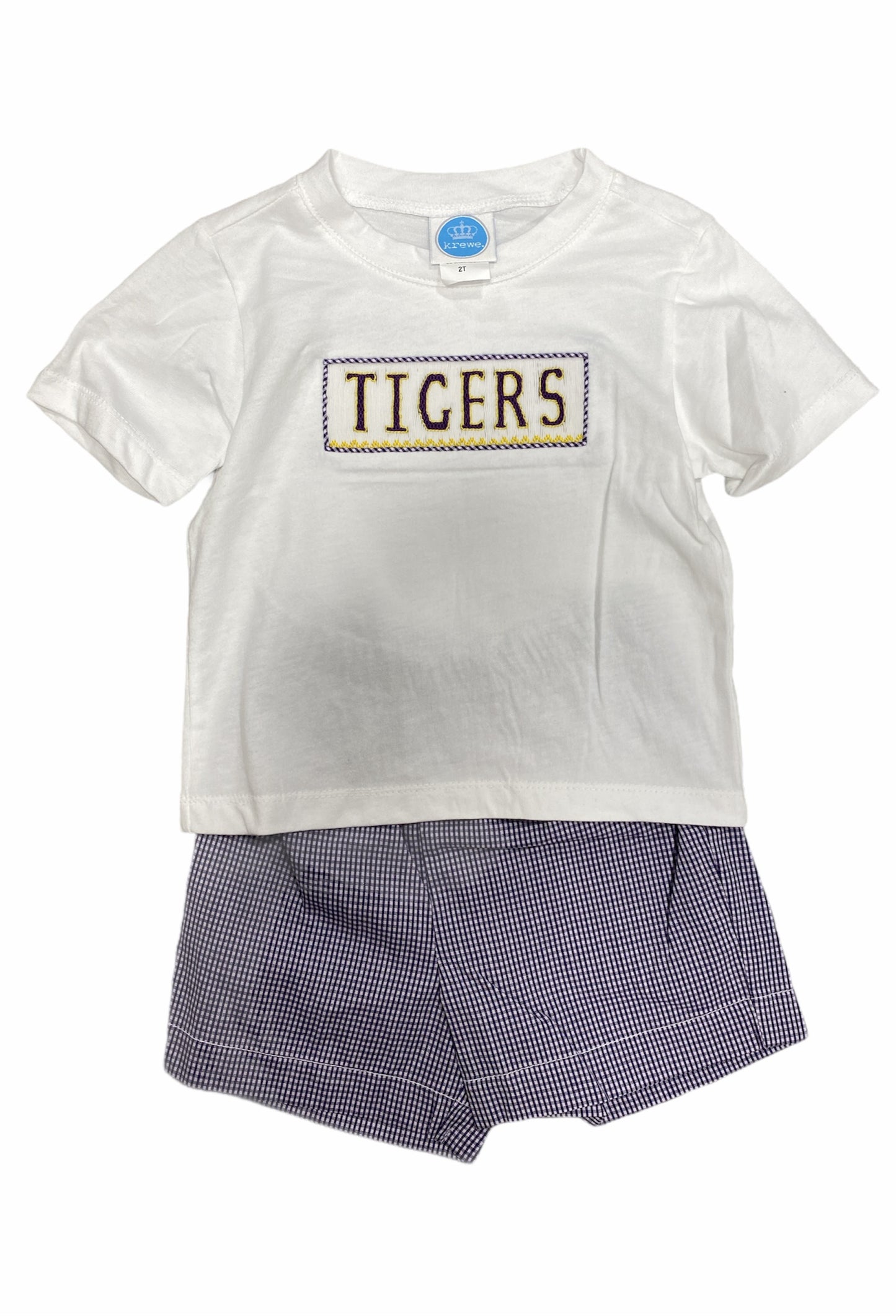 Smocked Tiger Boys Shortset