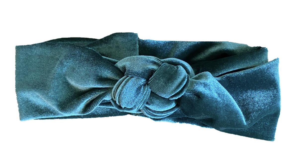 Emerald Velvet Infinity Turban