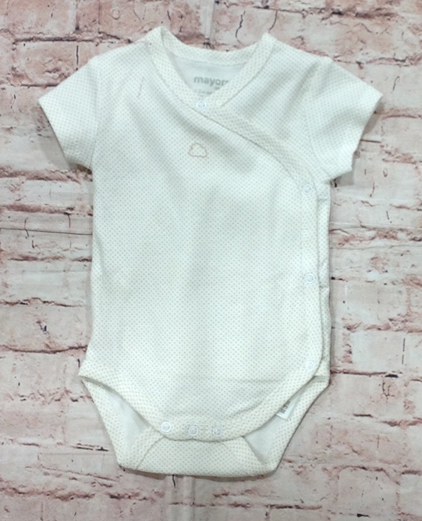 Cream dot onesie