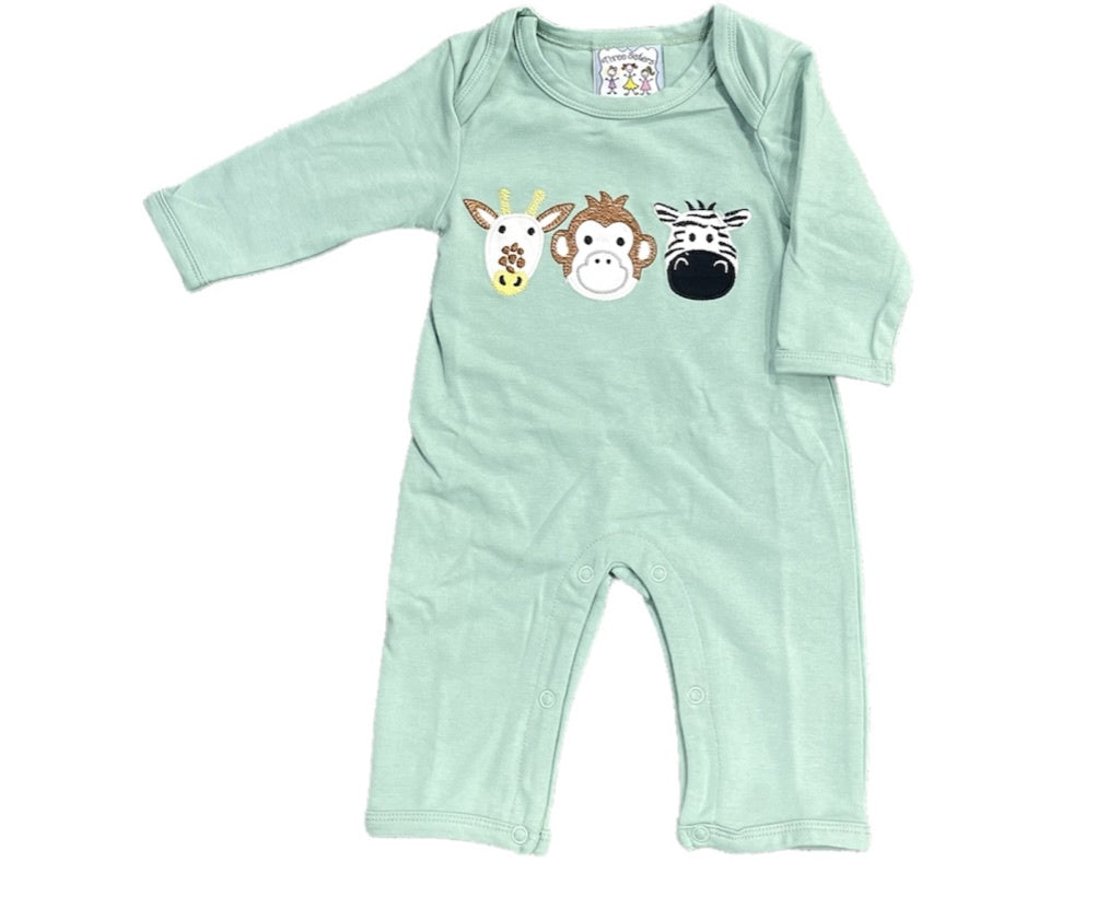 Zoo Day Applique Boys Romper