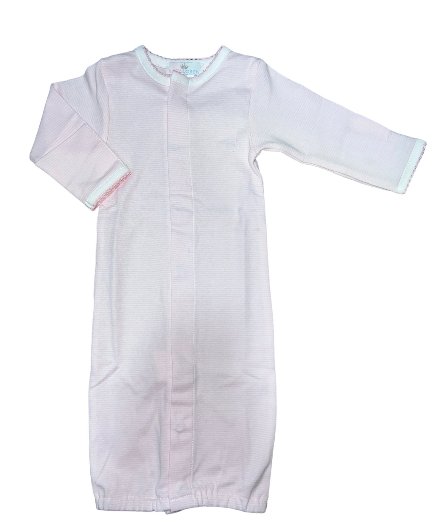 Pink Stripe Pima Converter W/ Pink Trim