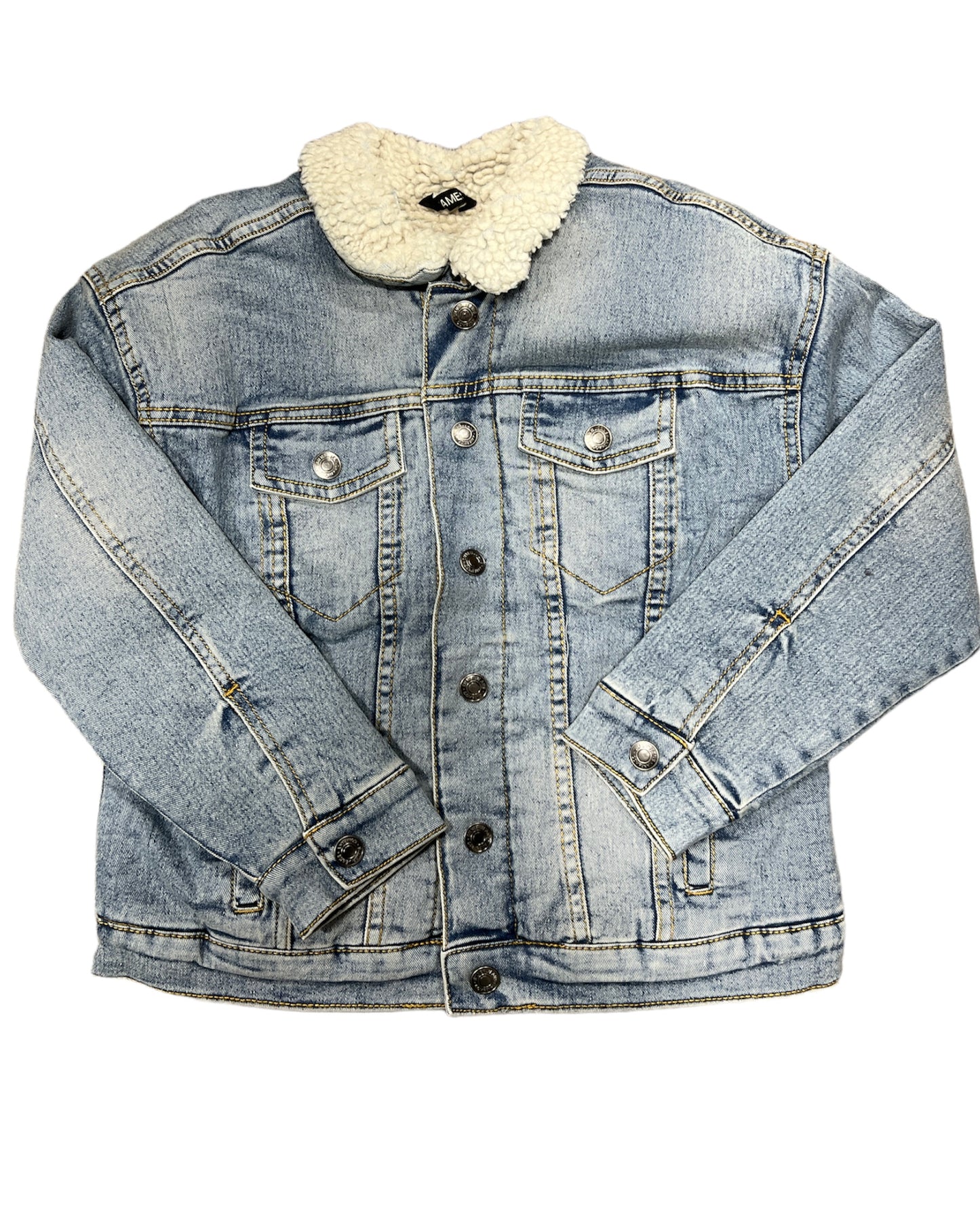 Girls Denim Sherpa Jean Jacket