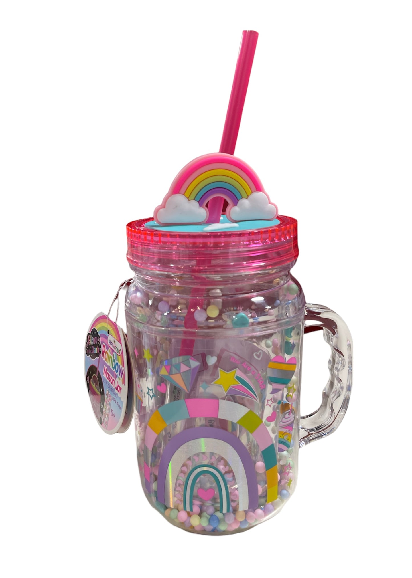 Rainbow Mason Jar